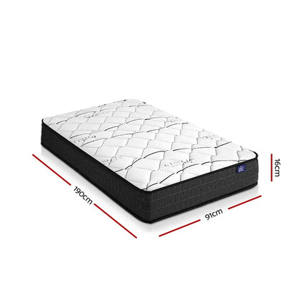 Giselle Bedding 16cm Mattress Medium Firm Single - Mekamart Australia