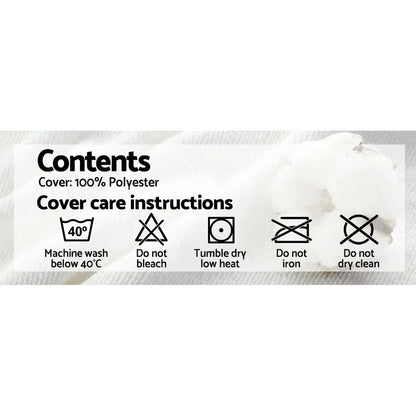 Giselle Bedding Memory Foam Pillow 19cm Thick Twin Pack - Mekamart Australia