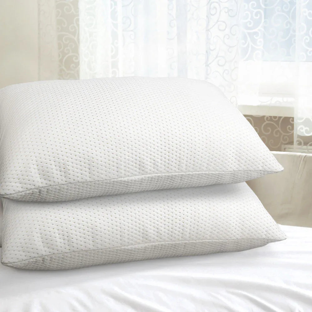 Giselle Bedding Memory Foam Pillow 19cm Thick Twin Pack - Mekamart Australia