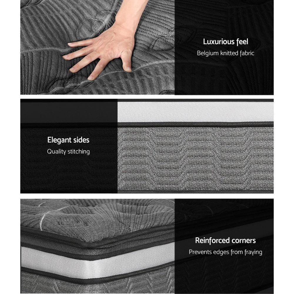 Giselle Bedding 34cm Mattress Double Layer Pocket Spring King - Mekamart Australia