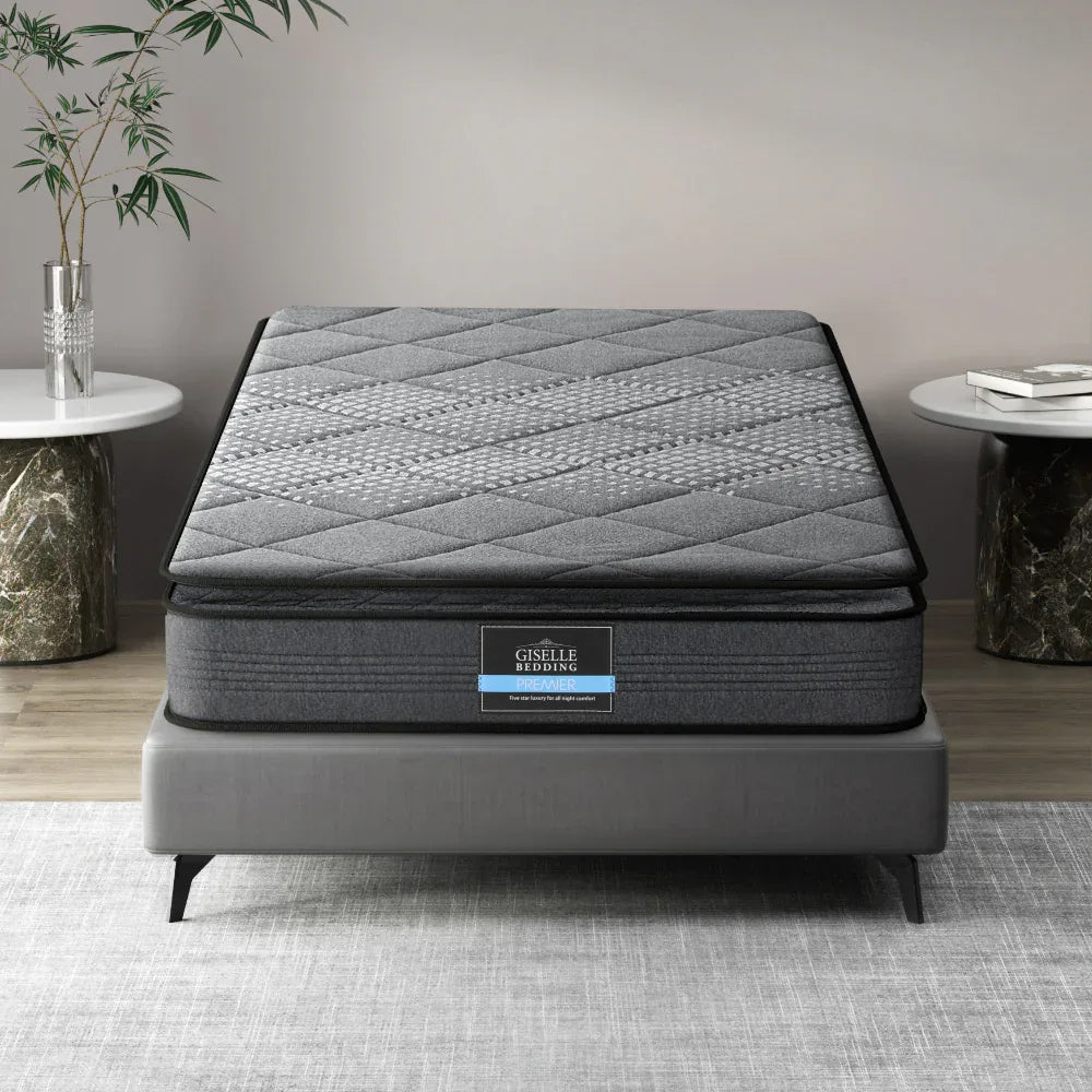 Giselle Bedding 18cm Mattress Pillow Top King Single - Mekamart Australia