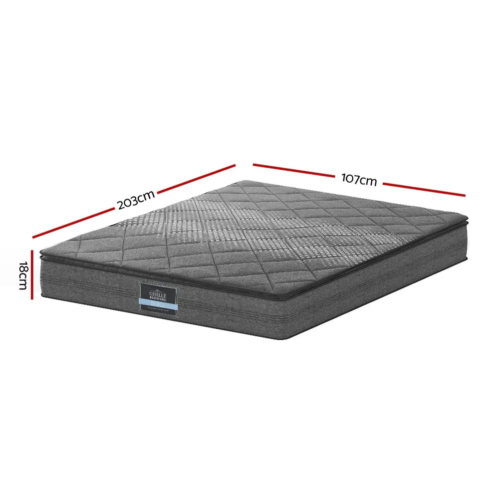 Giselle Bedding 18cm Mattress Pillow Top King Single - Mekamart Australia