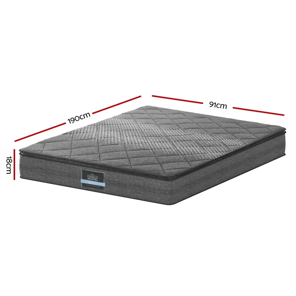 Giselle Bedding 18cm Mattress Pillow Top Single - Mekamart Australia