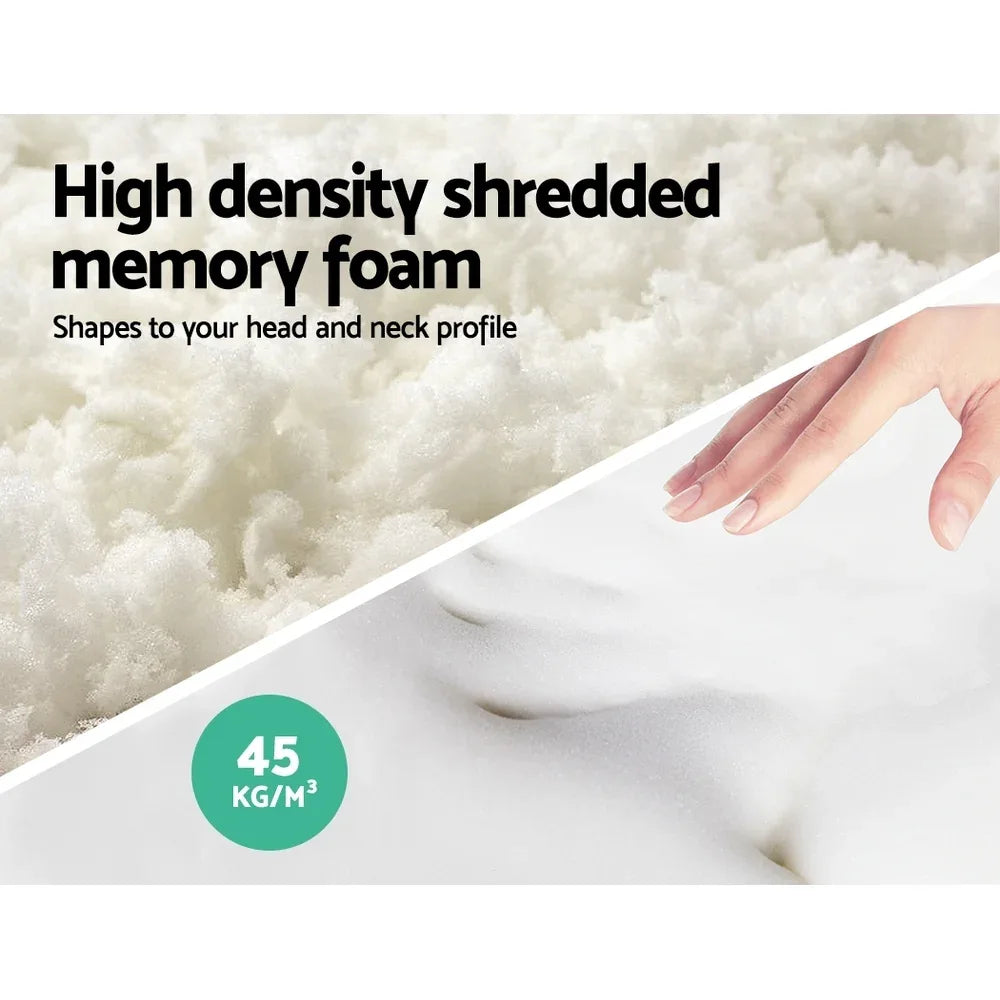 Giselle Bedding Memory Foam Pillow 13cm Thick Twin Pack - Mekamart Australia