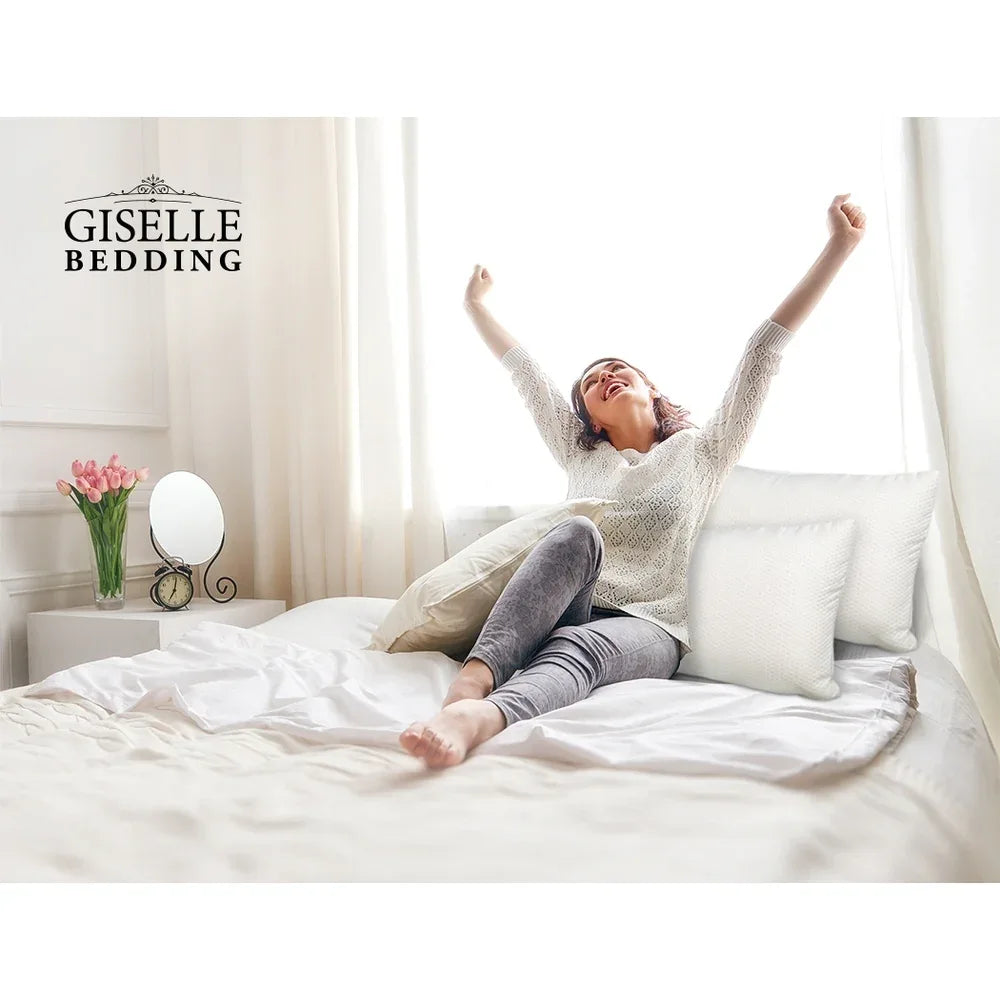 Giselle Bedding Memory Foam Pillow 13cm Thick Twin Pack - Mekamart Australia