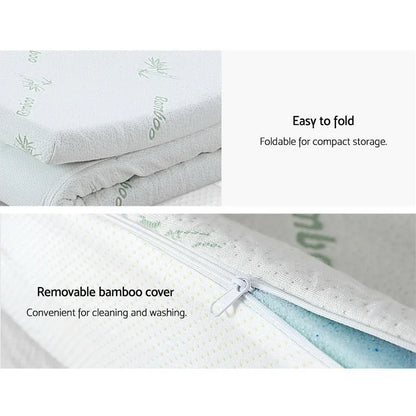 Giselle Bedding Memory Foam Mattress Topper 11-Zone 8cm Double - Mekamart Australia