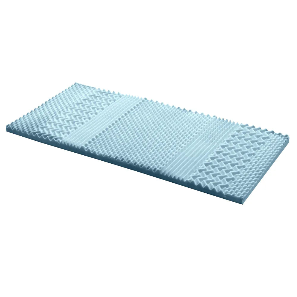 Giselle Bedding Memory Foam Mattress Topper 7-Zone 5cm Single - Mekamart Australia