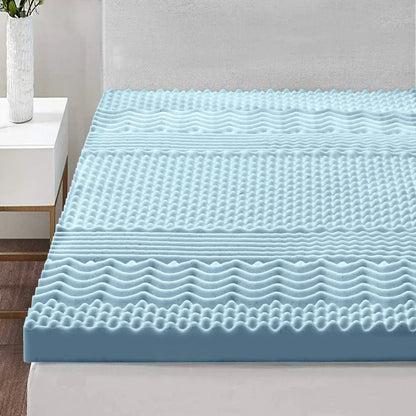 Giselle Bedding Memory Foam Mattress Topper 7-Zone 8cm Single - Mekamart Australia