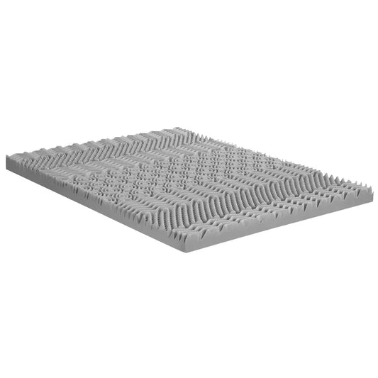 Giselle Bedding 8cm Memory Foam Mattress Topper 7-Zone Graphite Double - Mekamart Australia