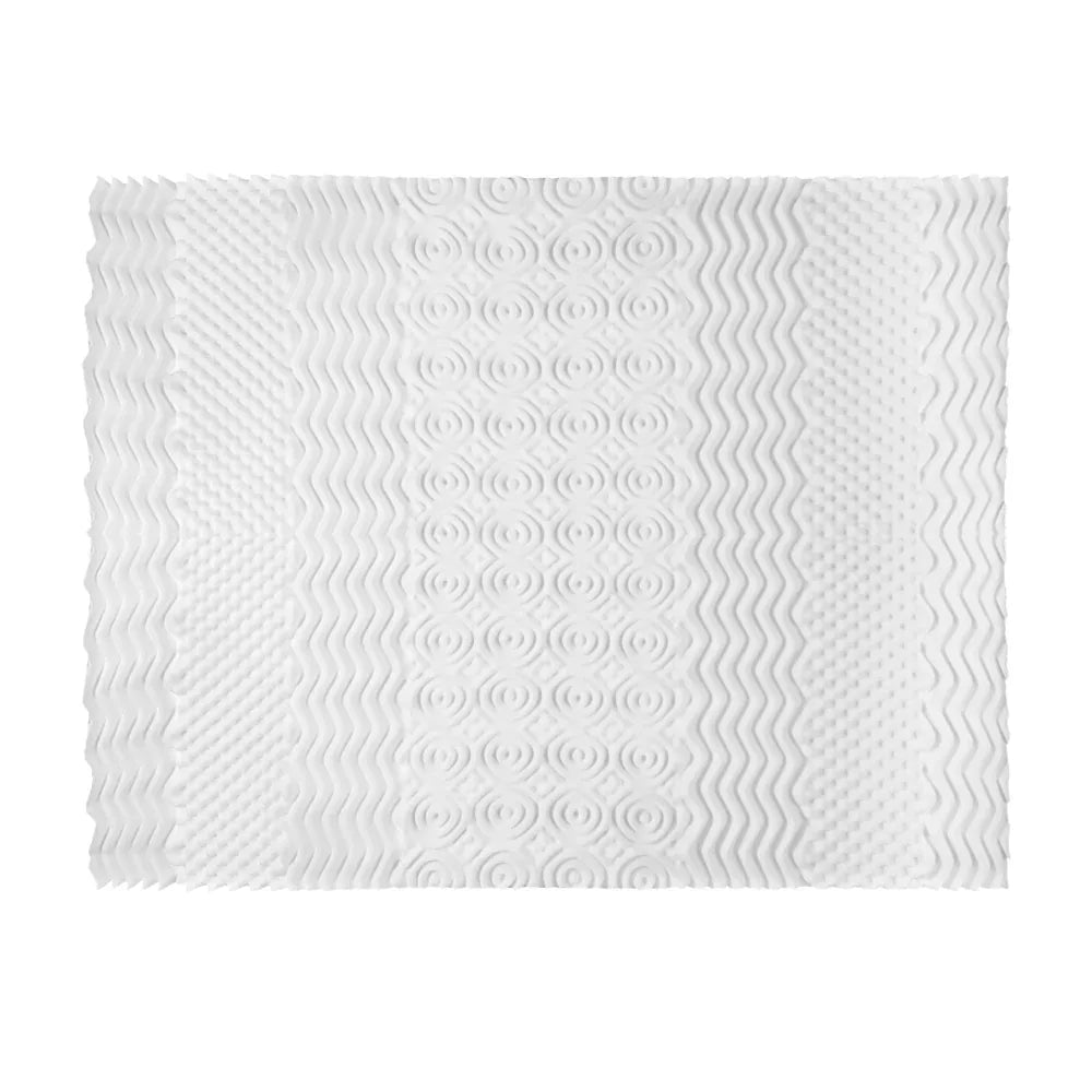 Giselle Bedding Memory Foam Mattress Topper 7-Zone Airflow Pad 8cm King White - Mekamart Australia