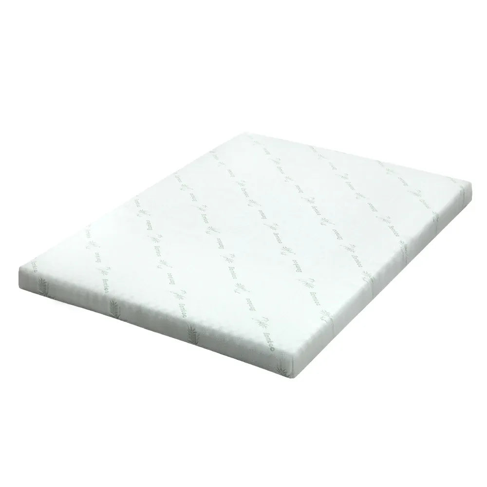 Giselle Bedding Memory Foam Mattress Topper Cool Gel Bed Mat Bamboo 10cm Double - Mekamart Australia