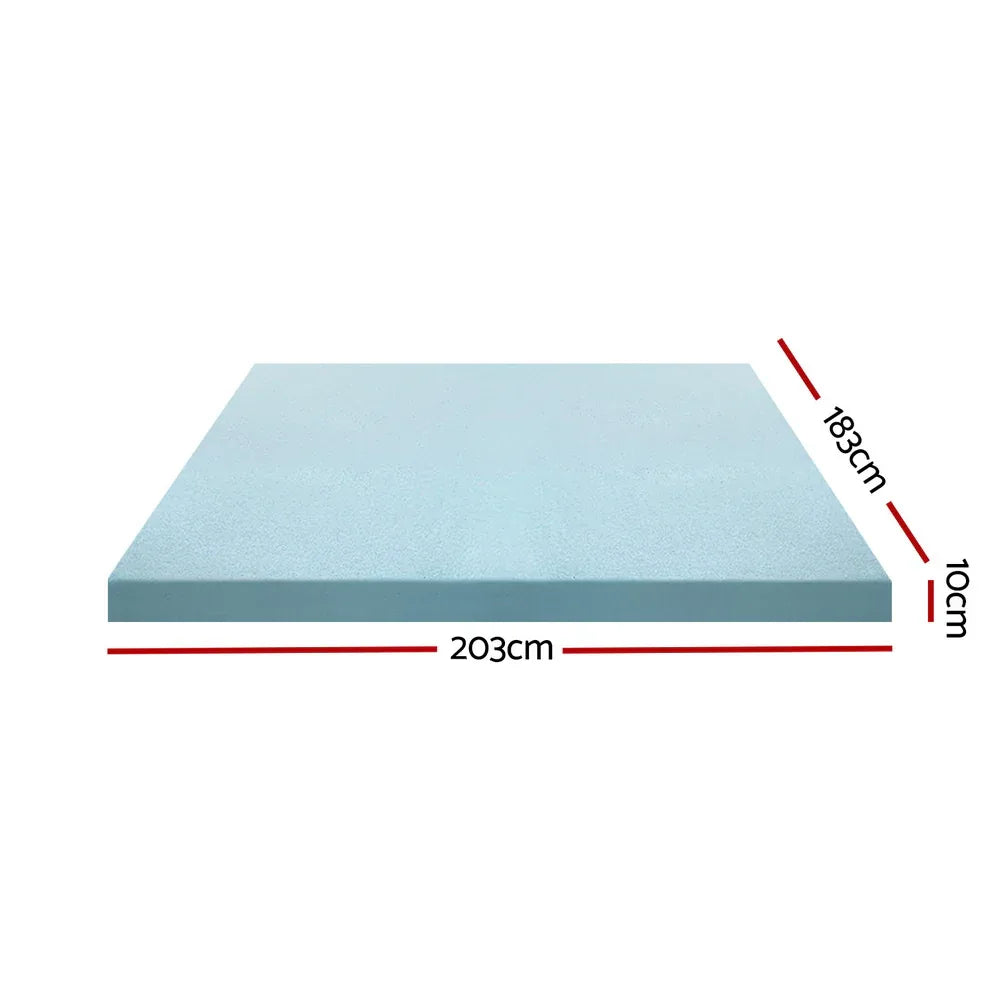 Giselle Bedding Memory Foam Mattress Topper Cool Gel Bed Mat Bamboo 10cm King - Mekamart Australia