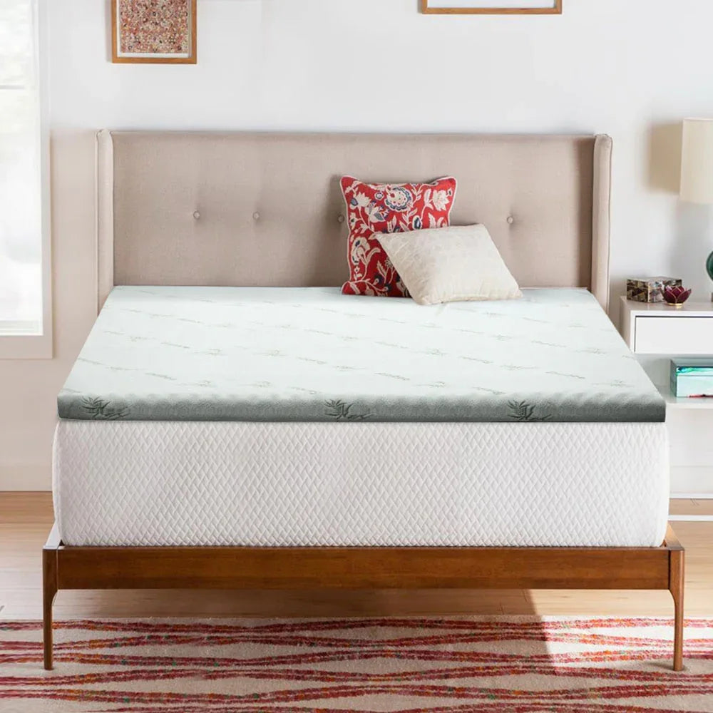 Giselle Bedding Memory Foam Mattress Topper Cool Gel 8cm Double - Mekamart Australia