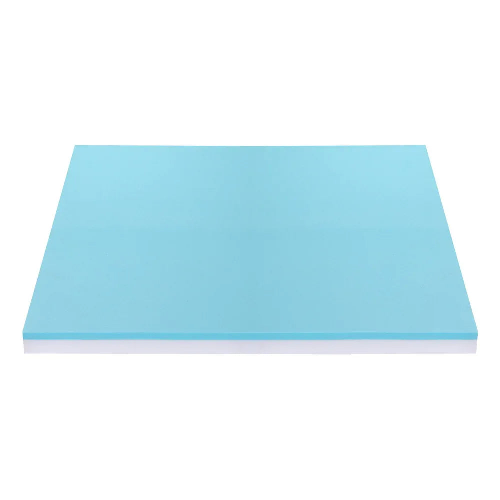 Giselle 8cm Memory Foam Mattress Topper Gel Dual Layer Foam Bamboo Queen - Mekamart Australia