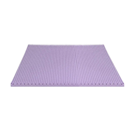 Giselle 5cm Memory Foam Mattress Topper Lavender Infused Egg Crate Pad Mat King - Mekamart Australia