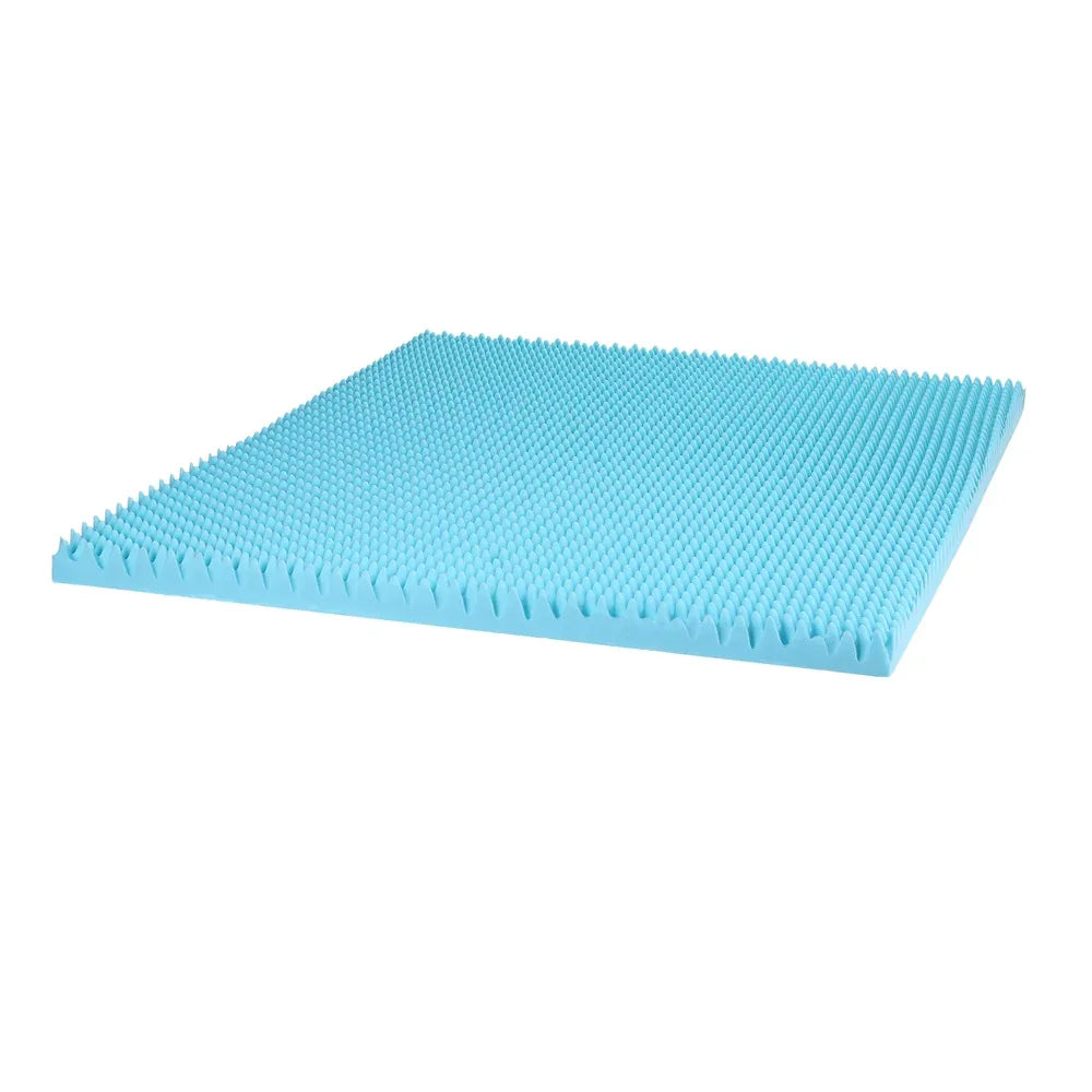 Giselle 8cm Memory Foam Mattress Topper Gel Egg Crate Foam Bamboo Double - Mekamart Australia
