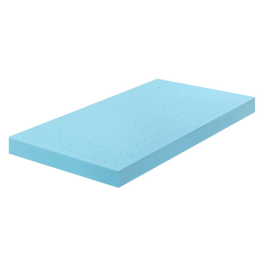 Giselle 12cm Memory Foam Mattress Topper Ventilated Cool Gel Bamboo Cover King Single - Mekamart Australia