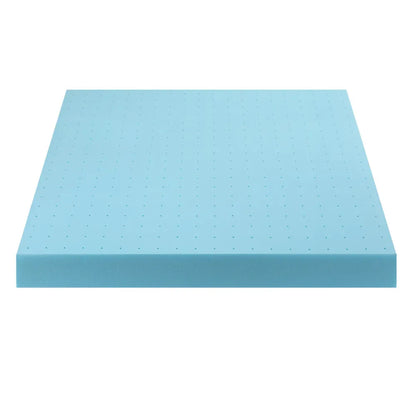 Giselle 12cm Memory Foam Mattress Topper Ventilated Cool Gel Bamboo Cover Queen - Mekamart Australia