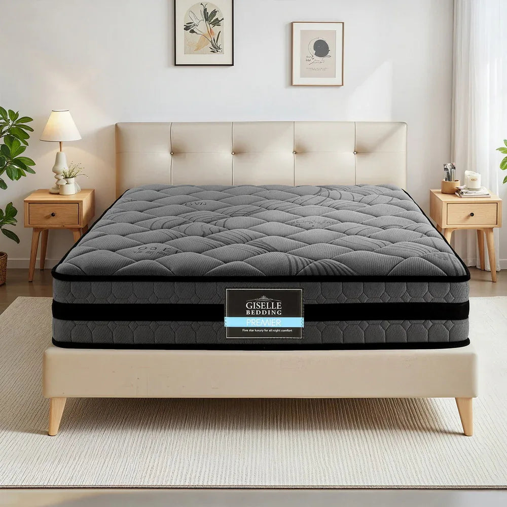 Giselle Bedding 22cm Mattress Medium Firm King Single - Mekamart Australia