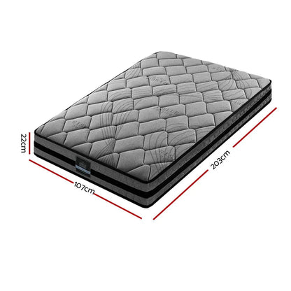 Giselle Bedding 22cm Mattress Medium Firm King Single - Mekamart Australia