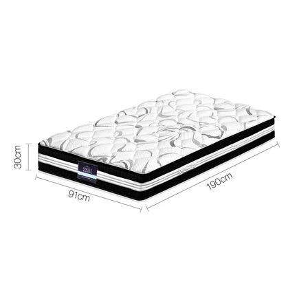 Giselle Bedding 30cm Mattress Medium Firm Single - Mekamart Australia