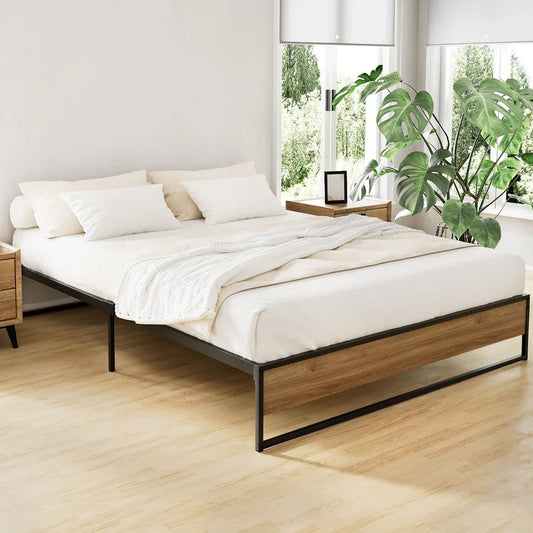 Artiss Bed Frame Metal Bed Frame Bed Base OSLO - Queen - Mekamart Australia