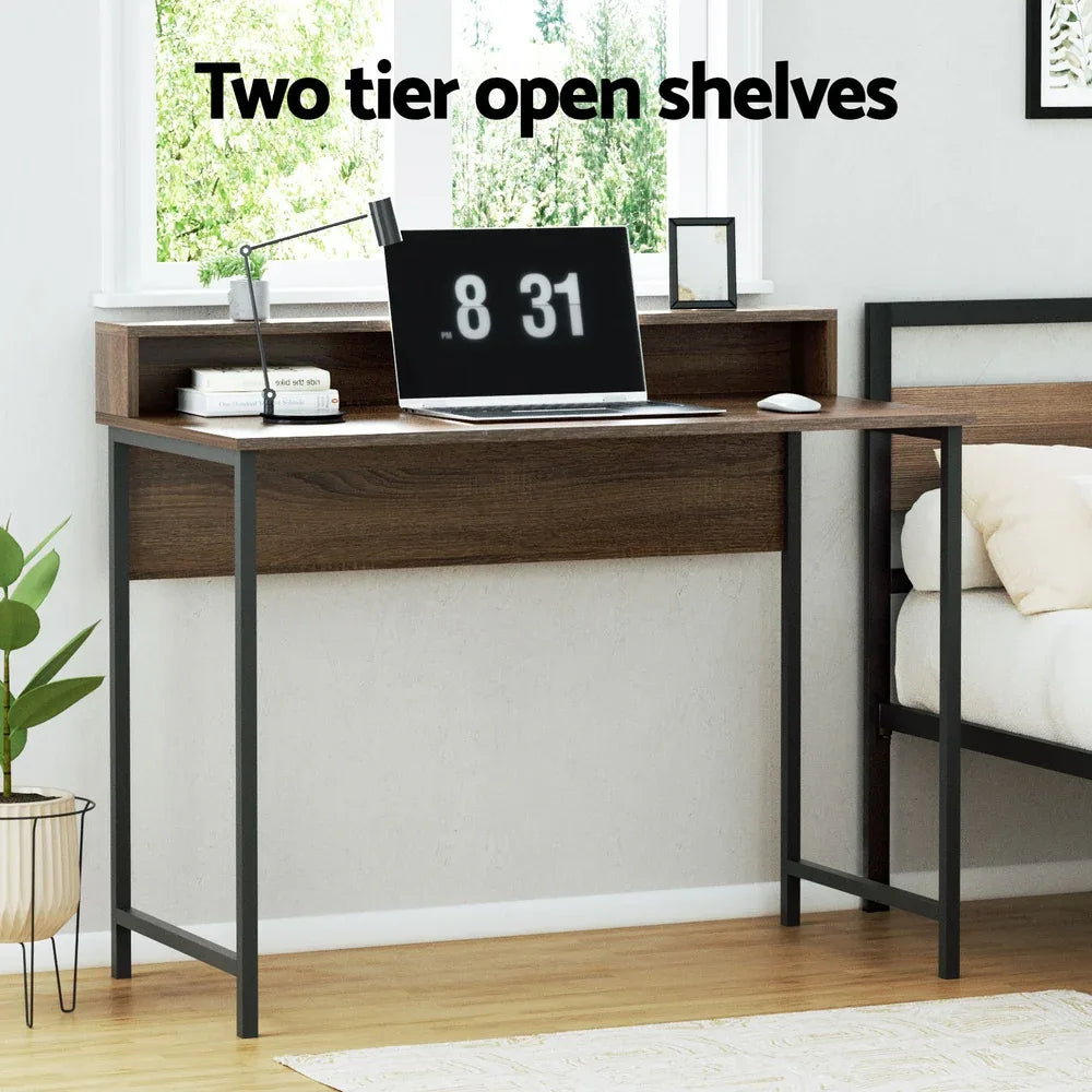 Artiss Computer Desk Shelf Oak 100CM - Mekamart Australia