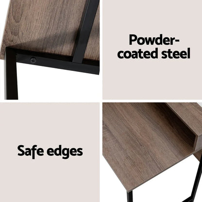 Artiss Computer Desk Shelf Oak 100CM - Mekamart Australia