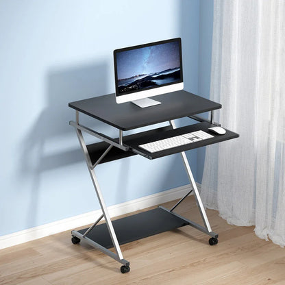 Artiss Computer Desk Keyboard Tray Shelf Black 60CM - Mekamart Australia