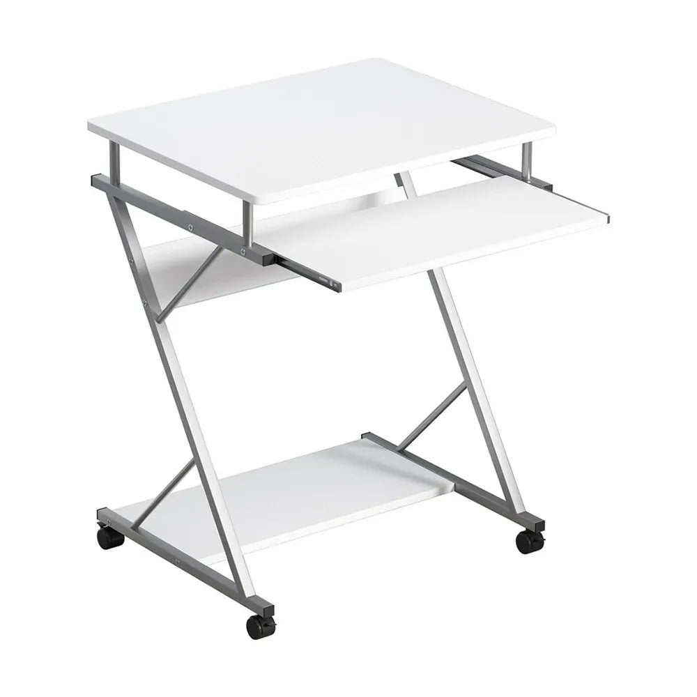 Artiss Computer Desk Keyboard Tray Shelf White 60CM - Mekamart Australia