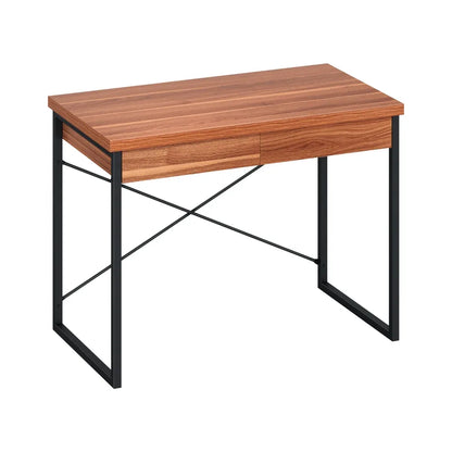 Artiss Computer Desk Drawer Storage Walnut 100CM - Mekamart Australia