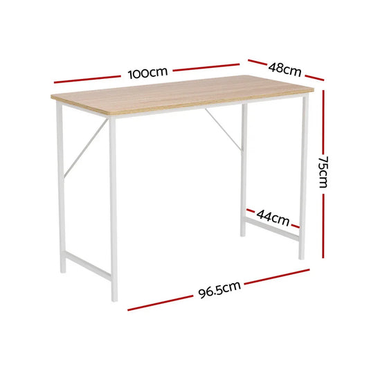 Artiss Computer Desk Oak 100CM - Mekamart Australia