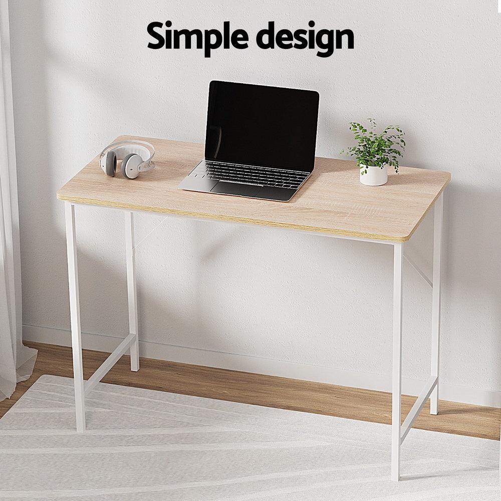 Artiss Computer Desk Oak 100CM - Mekamart Australia