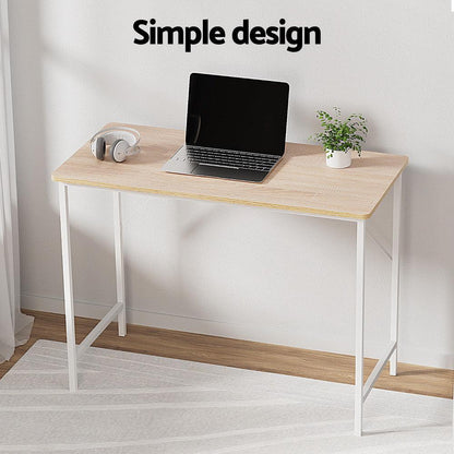 Artiss Computer Desk Oak 100CM - Mekamart Australia