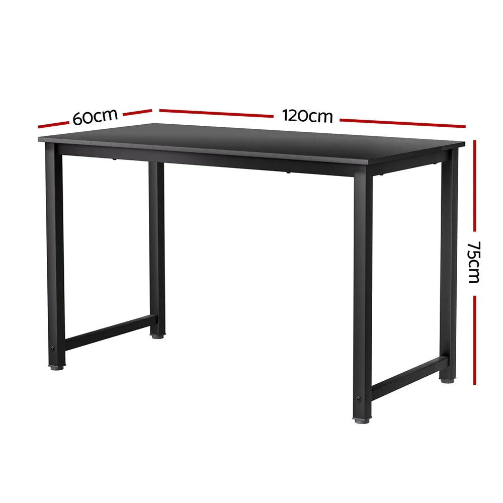 Artiss Computer Desk Home Office Study Table Black 120CM - Mekamart Australia