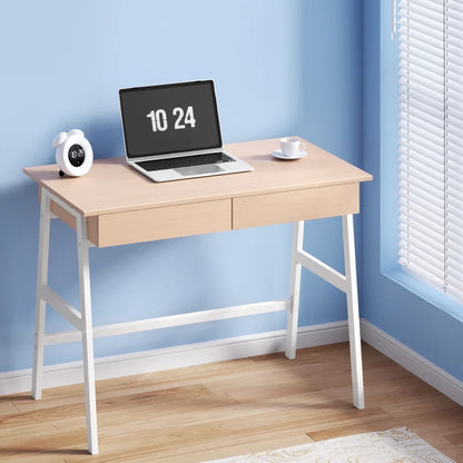 Artiss Computer Desk Drawer Cabinet Oak 100CM - Mekamart Australia