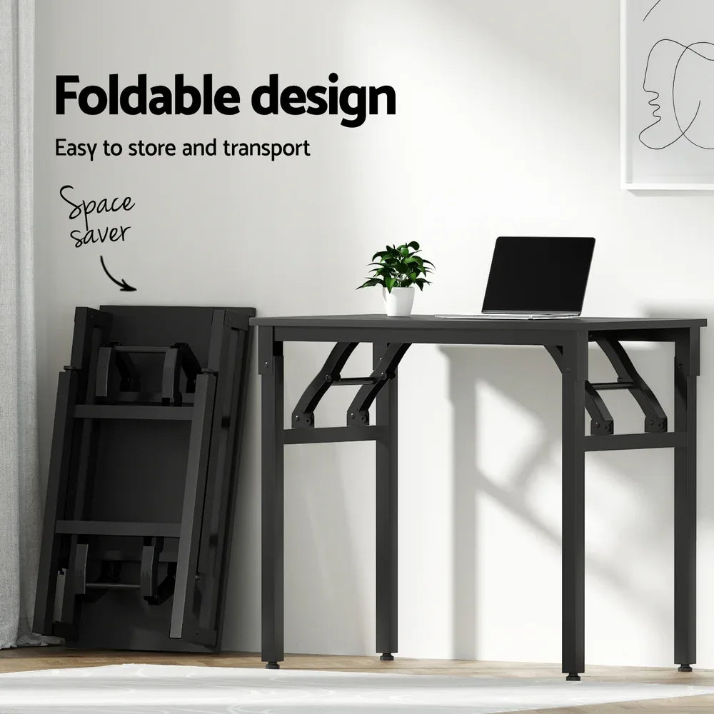 Artiss Computer Desk Foldable Balck 80CM - Mekamart Australia