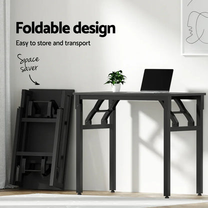 Artiss Computer Desk Foldable Balck 80CM - Mekamart Australia