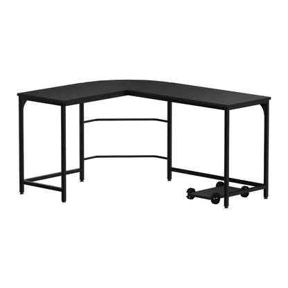 Artiss Computer Desk L-Shape CPU Stand Black 147CM - Mekamart Australia
