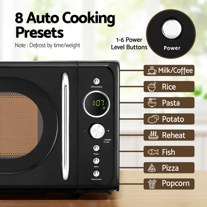 Devanti 20L Microwave Oven 700W Black - Mekamart Australia