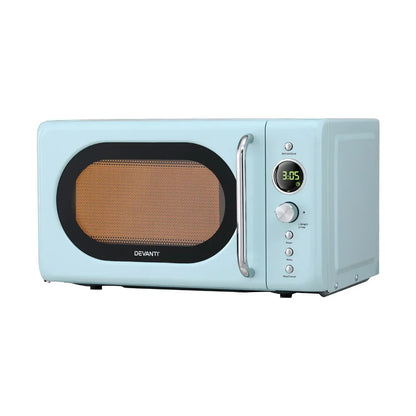 Devanti 20L Microwave Oven 800W Blue - Mekamart Australia