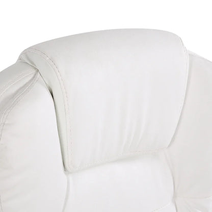 Artiss 8 Point Massage Office Chair Heated Seat Recliner PU White - Mekamart Australia