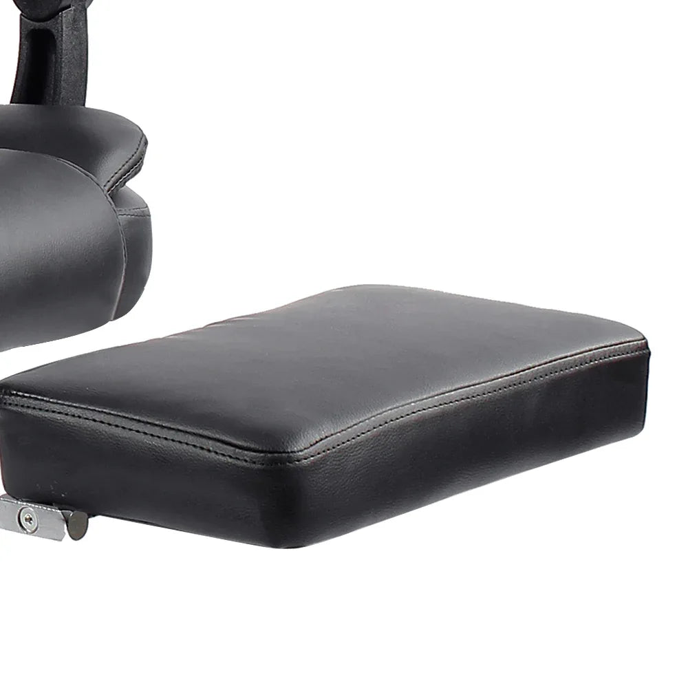 Artiss 8 Point Massage Office Chair PU Leather Footrest Black - Mekamart Australia