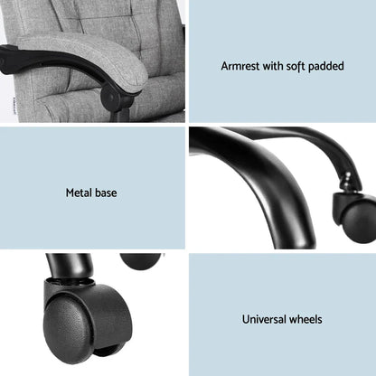 Artiss Executive Office Chair 4-Point Massage Adjustable Ergonomic Recline Back - Mekamart Australia