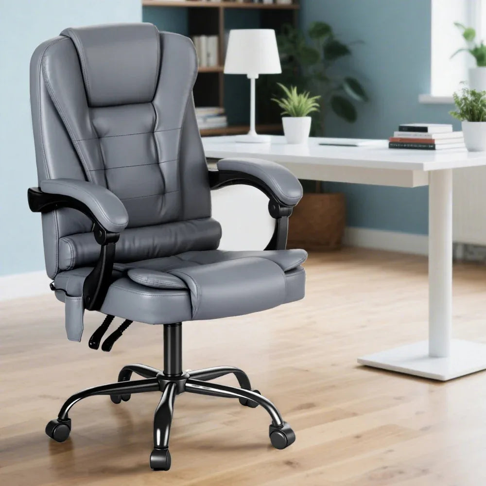 Artiss Executive Office Chair 4-Point Massage Adjustable Ergonomic Recline PU - Mekamart Australia