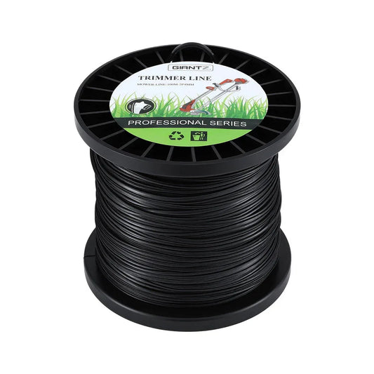 Giantz 100M Whipper Snipper Trimmer Line 2.4mm Star Nylon String Cord Black - Mekamart Australia