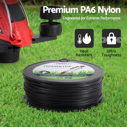 Giantz 100M Whipper Snipper Trimmer Line 3.0mm Star Nylon String Cord Black - Mekamart Australia