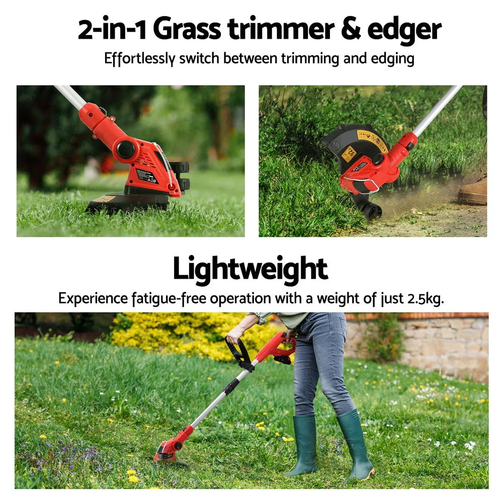 Giantz 20V Cordless Line Trimmer Lawn Whipper Grass Snipper - Mekamart Australia
