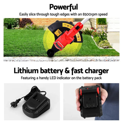 Giantz 20V Cordless Line Trimmer Lawn Whipper Grass Snipper - Mekamart Australia