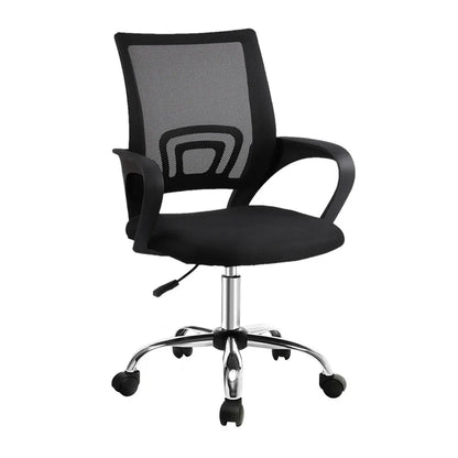 Artiss Mesh Office Chair Mid Back Black - Mekamart Australia